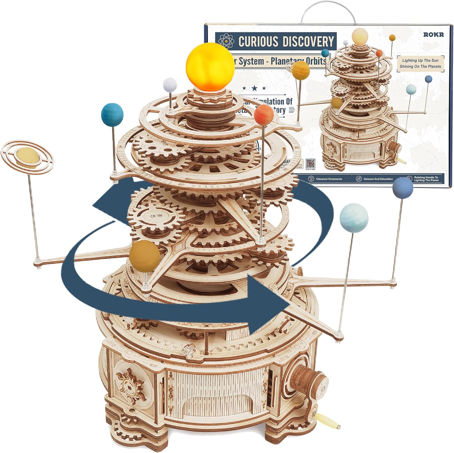 3D Wooden Puzzles for Adults-O – Solar System Orrery recenzja i cena