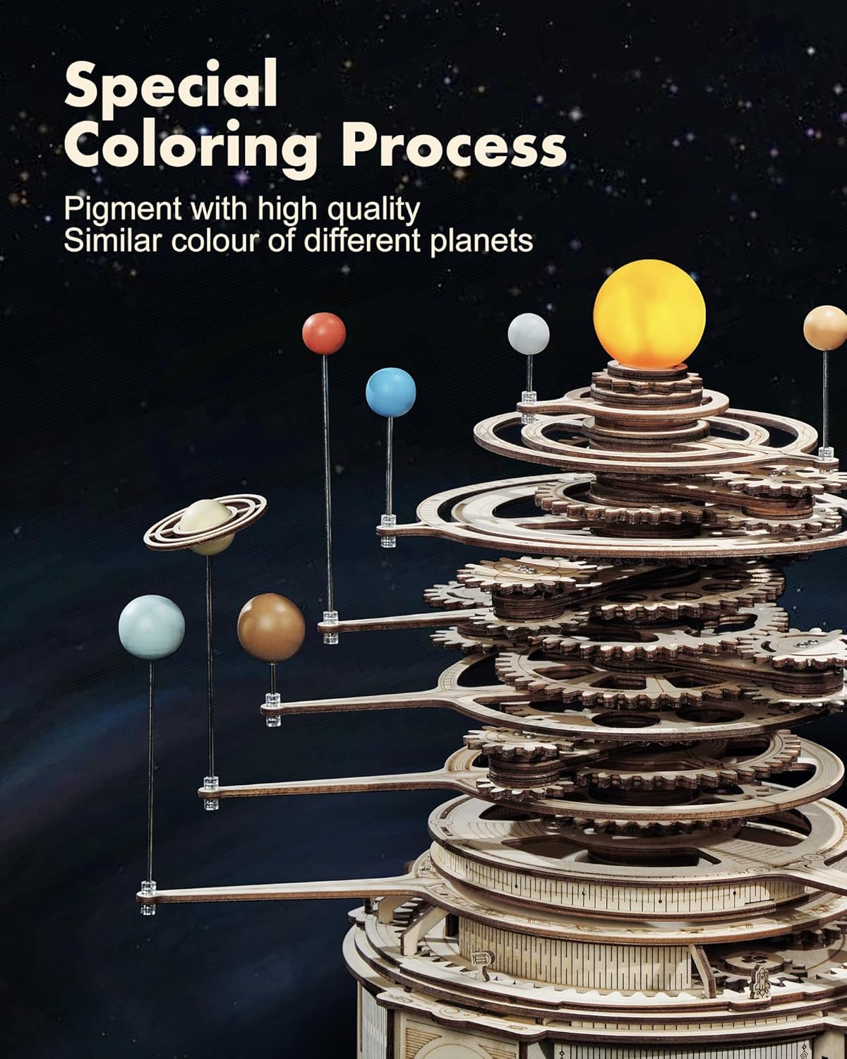 3D Wooden Puzzles for Adults-O – Solar System Orrery recenzja i cena