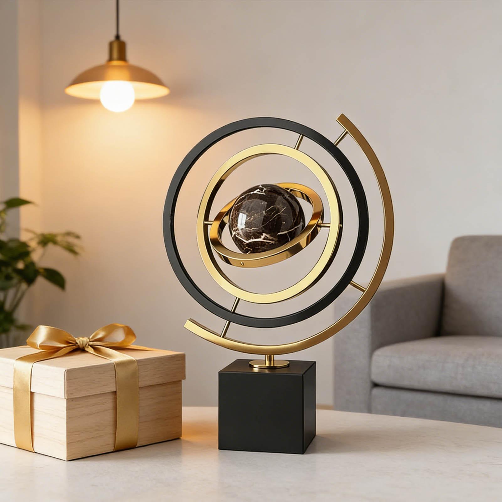 Rotating Globe Metal Ornament  – Solar System Orrery recenzja i cena