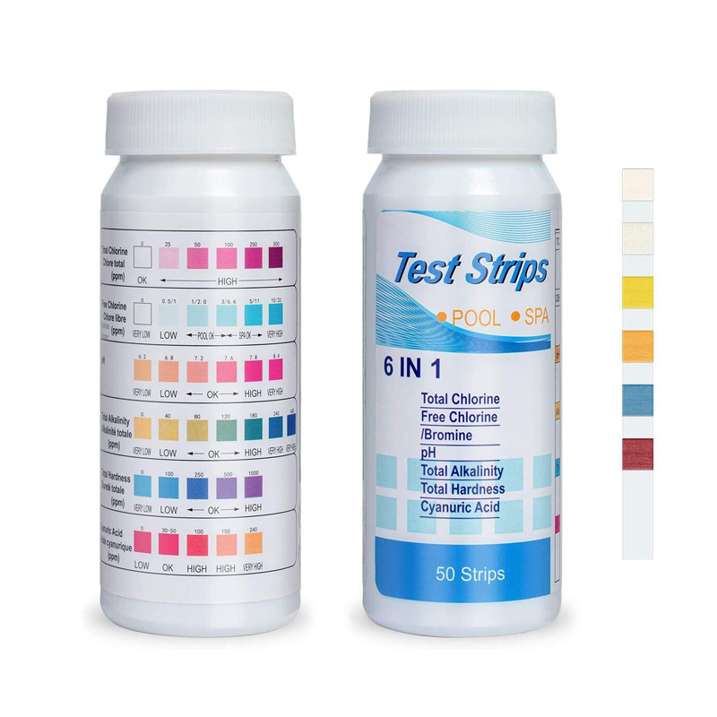 6 In 1 Chlorine PH Test Strips – Ph Strip Test recenzja i cena
