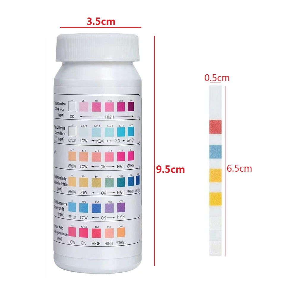 50pcs/Bottle Multipurpose 6 in – Ph Strip Test recenzja i cena