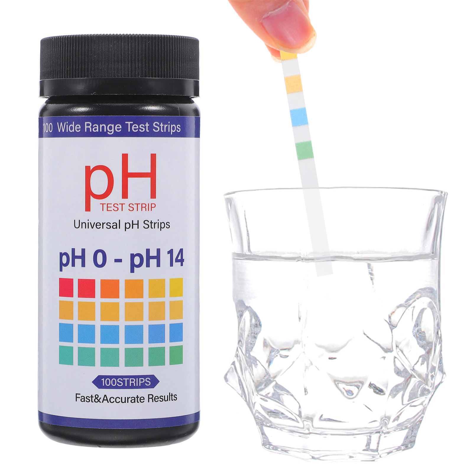 100Pcs PH Test Paper 0-14 Wide – Ph Strip Test recenzja i cena