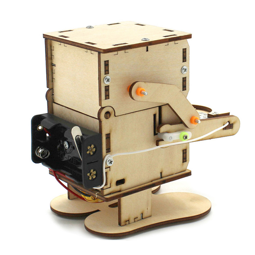 Wooden Assemble DIY Robot Eati – Science Project recenzja i cena