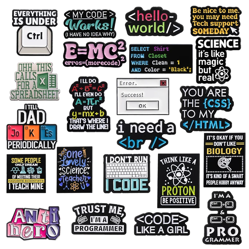 Program Code Sets Enamel Pins  – Science Bob recenzja i cena